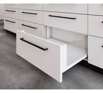 Комплект ящика GTV AXISPRO высота 168 мм, длина 400 мм, боковина стеклянная, белый PB-AXISPRO-GLASS-KPL400C1