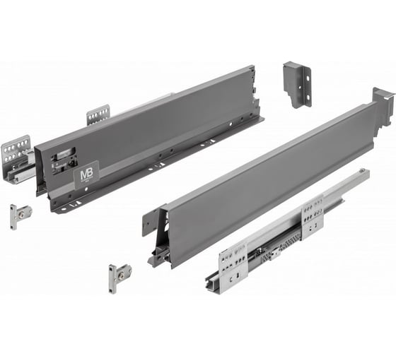 Комплект ящика GTV MB PRO высота 84 мм, длина 300 мм, антрацит PB-MBPRO-KPL300A