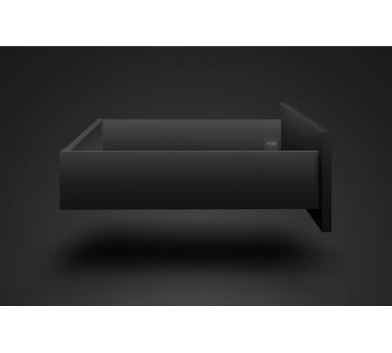 Комплект ящика GTV PUSH TO OPEN AXISPRO высота 86 мм, длина 300 мм, черный PB-AXISPRO-P2O-KPL300A2