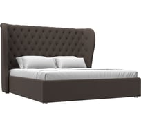 Интерьерная кровать Лига диванов Далия 180 рогожка Амур коричневый 123077