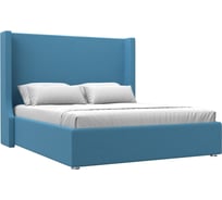 Интерьерная кровать Лига диванов Ларго 160 рогожка Амур голубой 123617