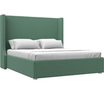 Интерьерная кровать Лига диванов Ларго 160 рогожка Амур зеленый 123616