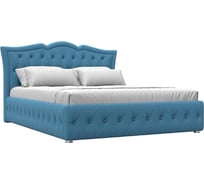 Интерьерная кровать Лига диванов Герда 160 рогожка Амур голубой 123593