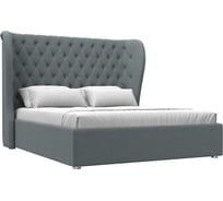 Интерьерная кровать Лига диванов Далия 160 рогожка Амур серый 123075