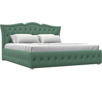 Интерьерная кровать Лига диванов Герда 180 рогожка Амур зеленый 123594