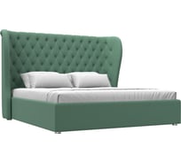 Интерьерная кровать Лига диванов Далия 180 рогожка Амур зеленый 123600