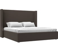 Интерьерная кровать Лига диванов Ларго 180 рогожка Амур коричневый 123104