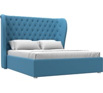 Интерьерная кровать Лига диванов Далия 160 рогожка Амур голубой 123599