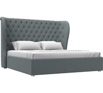 Интерьерная кровать Лига диванов Далия 180 рогожка Амур серый 123078