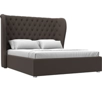 Интерьерная кровать Лига диванов Далия 160 рогожка Амур коричневый 123074