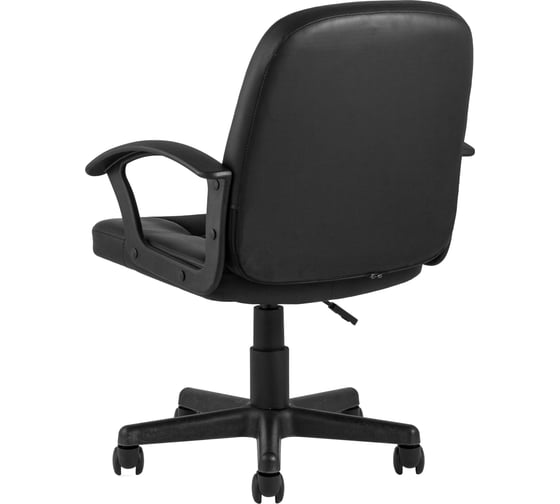 Компьютерное кресло Стул Груп TopChairs Comfort, экокожа+сетка, черное D-436 PU black