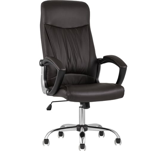 Кресло руководителя Стул Груп TopChairs Tower, коричневое D-418 brown 1