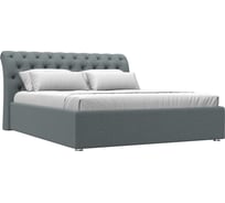 Интерьерная кровать Лига диванов Сицилия 160 рогожка Амур серый 123129