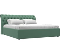 Интерьерная кровать Лига диванов Сицилия 180 рогожка Амур зеленый 123636