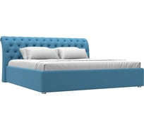 Интерьерная кровать Лига диванов Сицилия 200 рогожка Амур голубой 123639