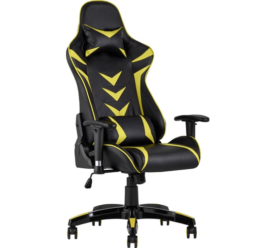 Компьютерное игровое кресло Стул Груп TopChairs Corvette желтое SA-R-2 yellow