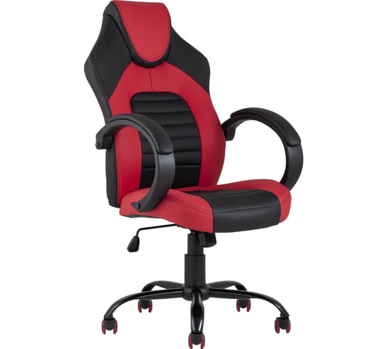 Компьютерное игровое кресло Стул Груп TopChairs Racer Midi, черно-красное D-315-8 b/r