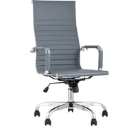 Кресло руководителя Стул Груп TopChairs City, серое D-101H GREY