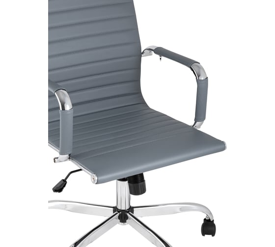 Кресло руководителя Стул Груп TopChairs City, серое D-101H GREY