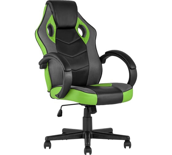 Компьютерное игровое кресло Стул Груп TopChairs Sprinter, зеленое SA-R-6 green
