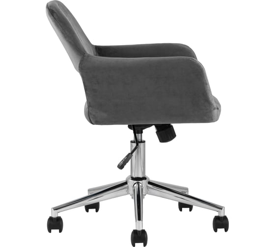 Офисный стул Стул Груп ROSS, велюр, серый ROSS CHROME VELVET GREY