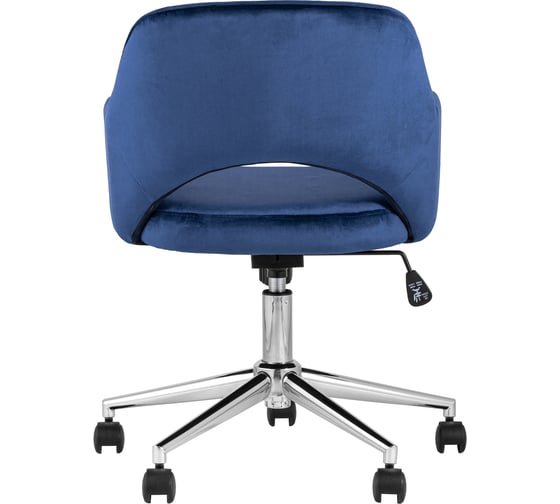 Офисное кресло Стул Груп Кларк, велюр, синий CLARKSON BLUE CHROME