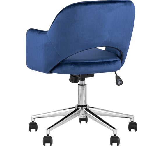 Офисное кресло Стул Груп Кларк, велюр, синий CLARKSON BLUE CHROME