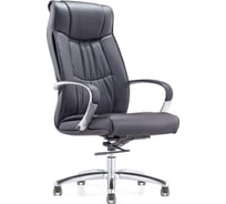 Кресло для руководителя Easy Chair 534 TL черное, натуральная кожа с компаньоном, металл 342970