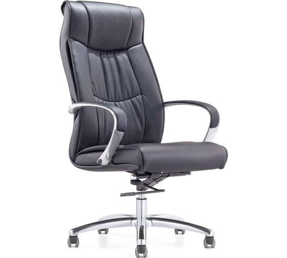 Кресло для руководителя Easy Chair 534 TL черное, натуральная кожа с компаньоном, металл 342970