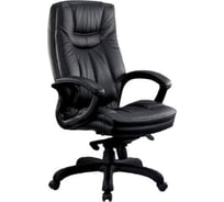 Кресло для руководителя Easy Chair CS-608Е черное, натуральная кожа с компаньоном, пластик 180436