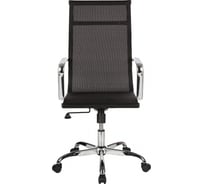 Кресло офисное easy chair 304 tpu черное искусственная кожа сетка металл