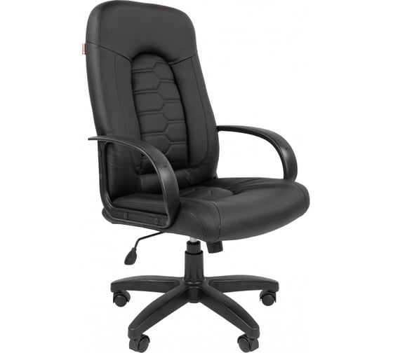 Кресло для руководителя Easy Chair 683 TPU черное, экокожа, пластик 1318293