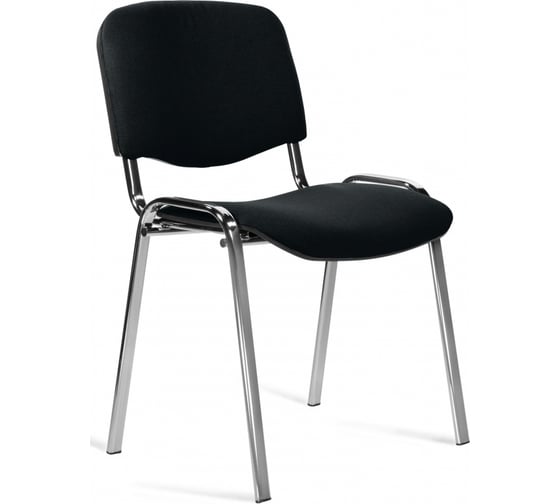 Офисный стул Easy Chair Изо С-11 черный, ткань, металл хромированный 1280111