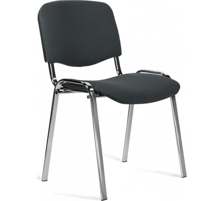 Офисный стул Easy Chair Изо С73 серый, ткань, металл хромированный 1280112
