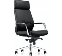 Кресло для руководителя Easy Chair 570 МL черное, натуральная кожа, металл 871009