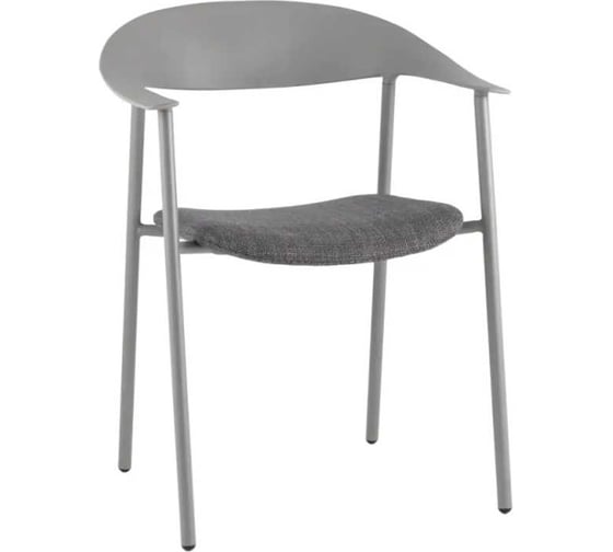Стул для кухни обеденный Стул Груп Eila, с подушкой, пластик серый PC018-C grey