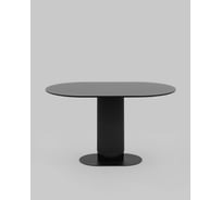 Стол для кухни обеденный овальный Стул Груп Mystery 130 80 черный МДФ T-015 black top