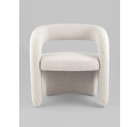 Кресло лаунж Стул Груп Стул Груп Bones, букле, жемчужный FDC5014 PEARL