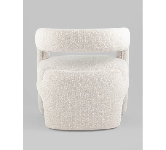 Кресло лаунж Стул Груп Стул Груп Bones, букле, жемчужный FDC5014 PEARL