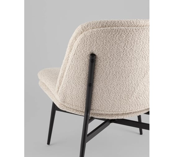 Стул-Кресло лаунж Стул Груп Tail, букле, кремовый DM5052-1 BMG857-3 cream