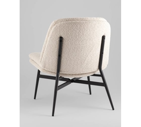 Стул-Кресло лаунж Стул Груп Tail, букле, кремовый DM5052-1 BMG857-3 cream