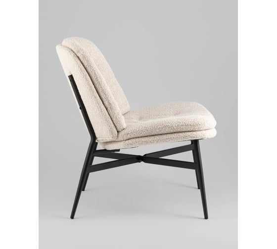 Стул-Кресло лаунж Стул Груп Tail, букле, кремовый DM5052-1 BMG857-3 cream