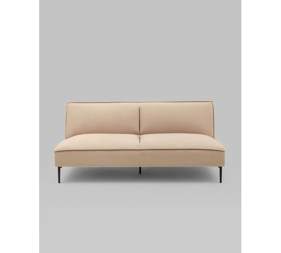 Стул Груп Диван прямой Кассель велюр рельефный бежевый vd-cassel-cl-cream
