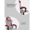 Компьютерное игровое кресло Стул Груп TopChairs Phantom, ткань, серо-красный GF-8080 TT704+TT703 3