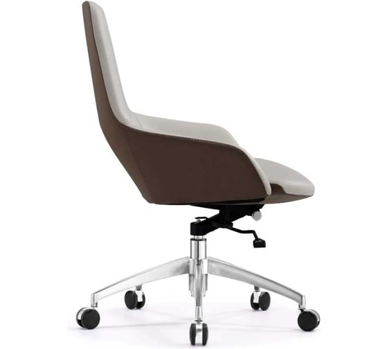 Компьютерное офисное кресло Стул Груп TopChairs Soulo бежевый, коричневый A308-A 8371-6/1