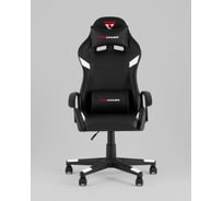 Кресло компьютерное игровое Стул Груп TopChairs Warden, черно-белый GF-8066-5 black+white