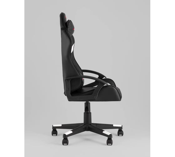 Кресло компьютерное игровое Стул Груп TopChairs Warden, черно-белый GF-8066-5 black+white