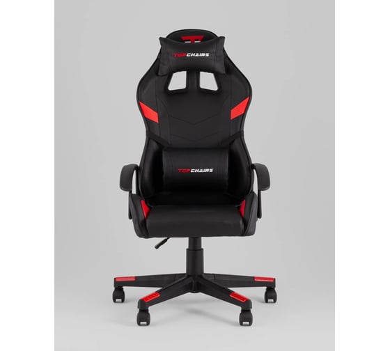 Кресло компьютерное игровое Стул Груп TopChairs Warden, черно-красный GF-8066-5 black+red