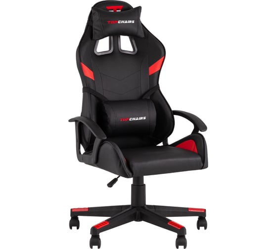 Кресло компьютерное игровое Стул Груп TopChairs Wyvern, черно-красный GF-8066-6 black+red
