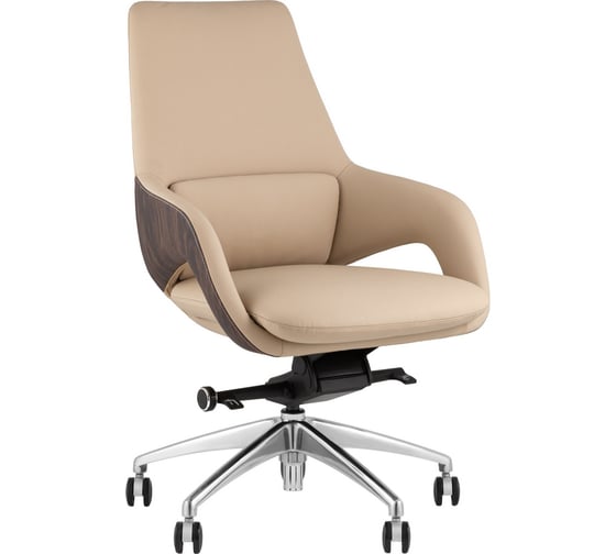 Кресло компьютерное руководителя Стул Груп TopChairs Reign, бежевый A666 2006-11